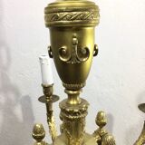 Louis XVI Bronze Chandelier 5 Lights