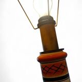 Vintage orange Portuguese table lamp