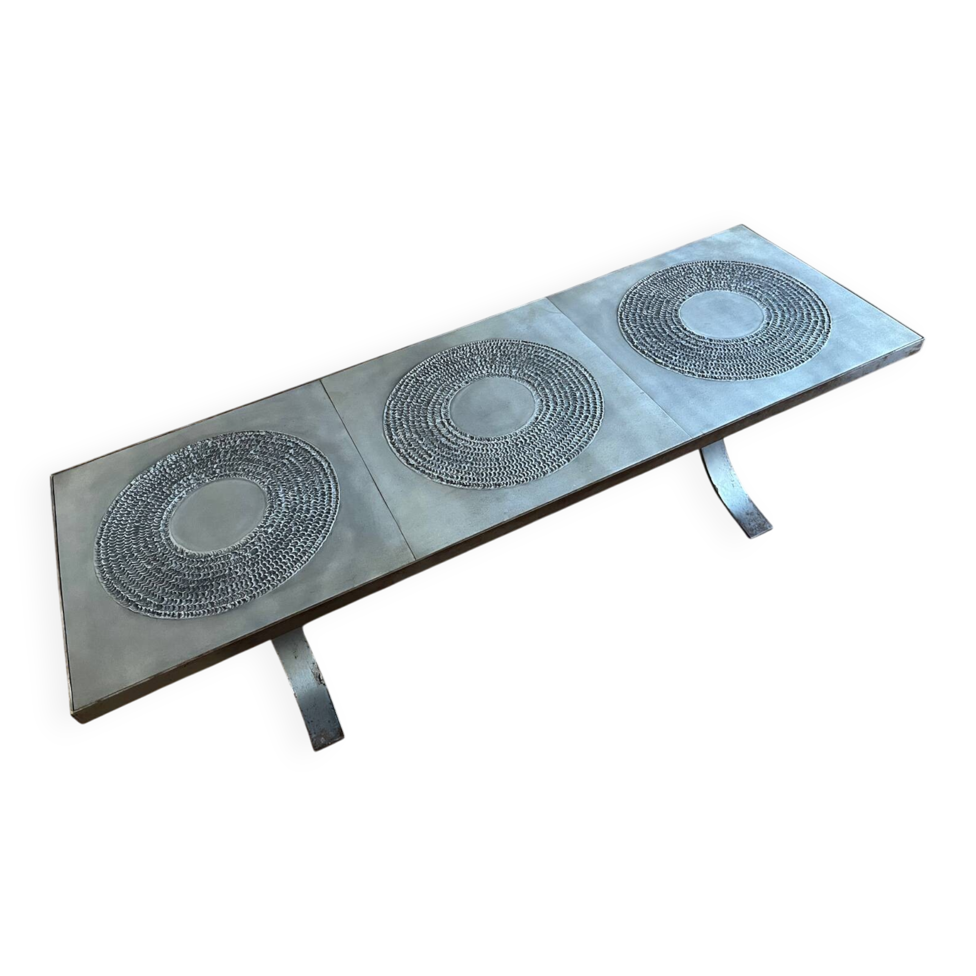 Brutalist coffee table by Marc D'Haenens