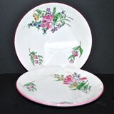 2 assiettes en faïence de Lunéville modèle Réverbère