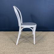 Set of 6 Thonet-type curved wooden bistro chairs