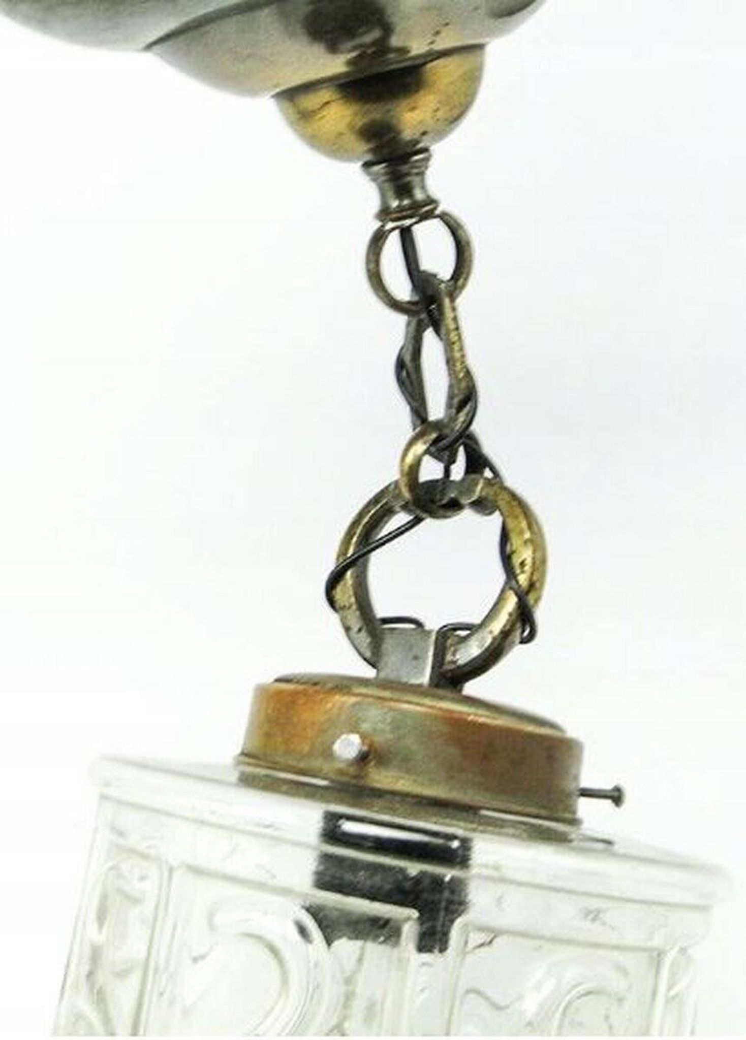Art Nouveau pendant lamp, France, 1890s