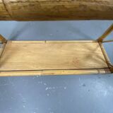 Rattan wall shelf