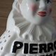 Advertising lollipop display with gourmet Pierrot bust in porcelain