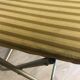 Vintage folding chair lafuma chantazur with striped golden fabric
