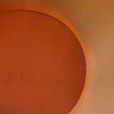 Pierre Guariche armchair "in orange fabric by Meurop Belgium 1960 Vintage