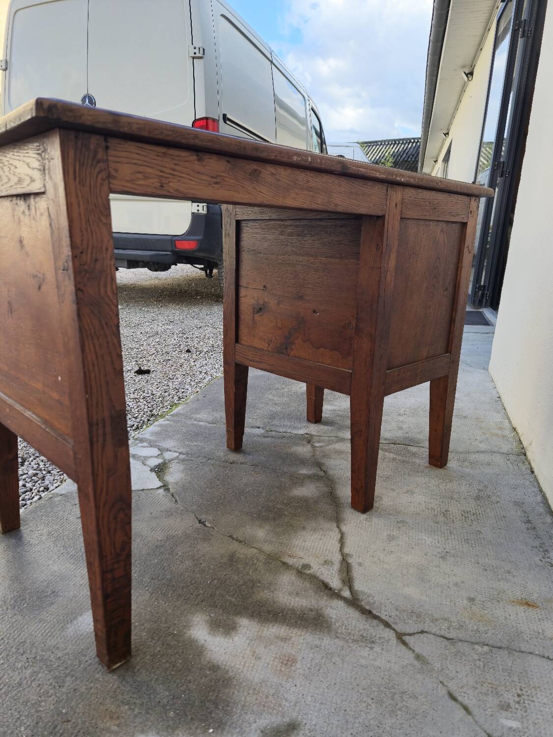 Antique solid oak desk from the 1900s