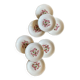 Set of 8 vintage flat plates model Liserons roses de Gien