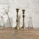 Brass candlestick duo