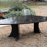 Table in black granite