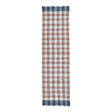 85x325 cm Runner Rug, Blue Terracota Hand made Rug, Made With Wool.