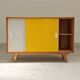 Yellow U 452 Commode Sideboard by Jiri Jiroutek for Interier Praha 1960