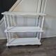 Meuble de rangement etagere sur pied vintage année 60 repeint partiellement