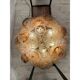 Contemporary Venied-Brown Disks Flush Mount