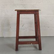 Tabouret vintage de peintre en bois