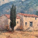Oil on canvas provençal painting signed