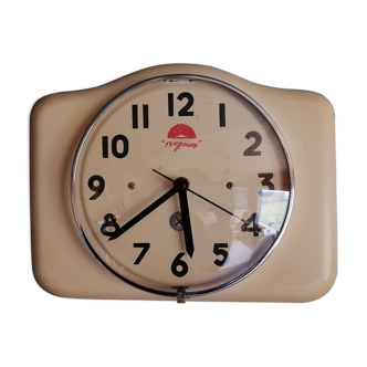 Horloge vintage, pendule murale "15 jours"