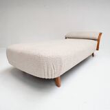 Lit de repos rembourré par Adolf Wrengler, années 1950