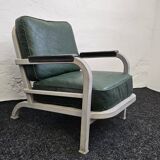 Mid century US Army Aluminium  Sofa and Armchairs by Hans H. Hunnebeck,1953