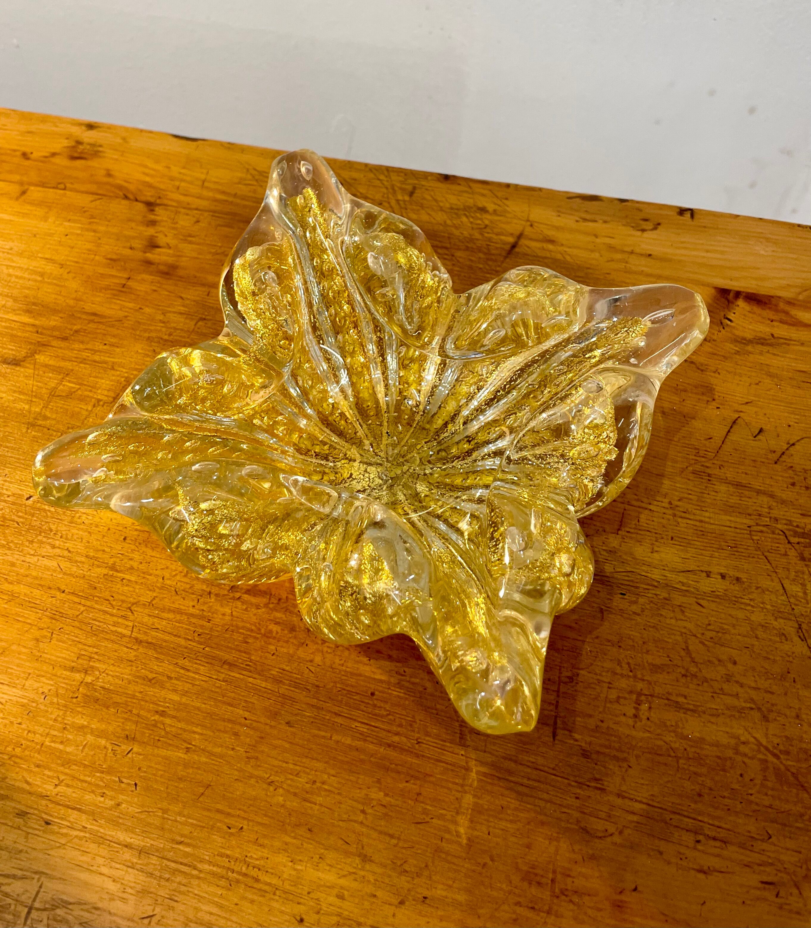 Italian glass ashtray