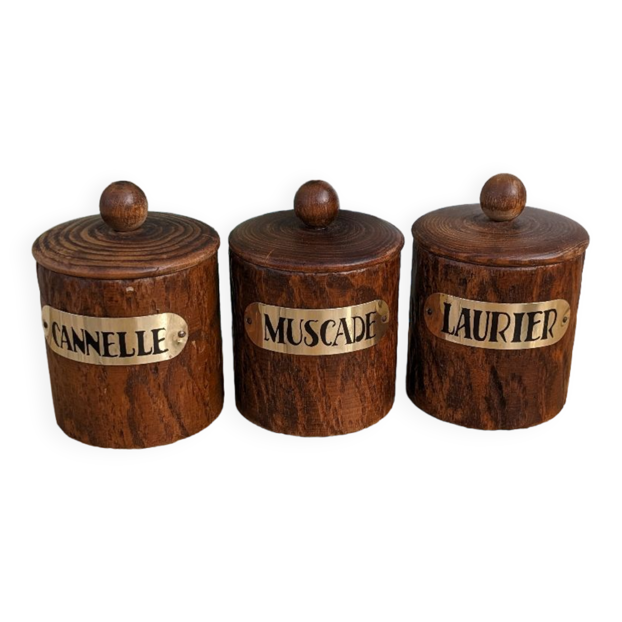 Pots à épices en bois