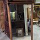 Very large trumeau mirror from the Art Nouveau period in mahogany / h 196cm