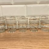 Set of 5 granite cup water glasses
