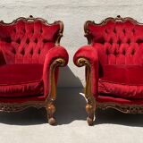 Paire de fauteuils Baroque Rococo