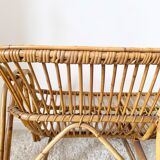 Vintage rattan sofa