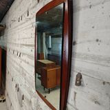 Scandinavian teak mirror