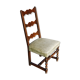 Louis XIII walnut chair feet in balustre brace in H