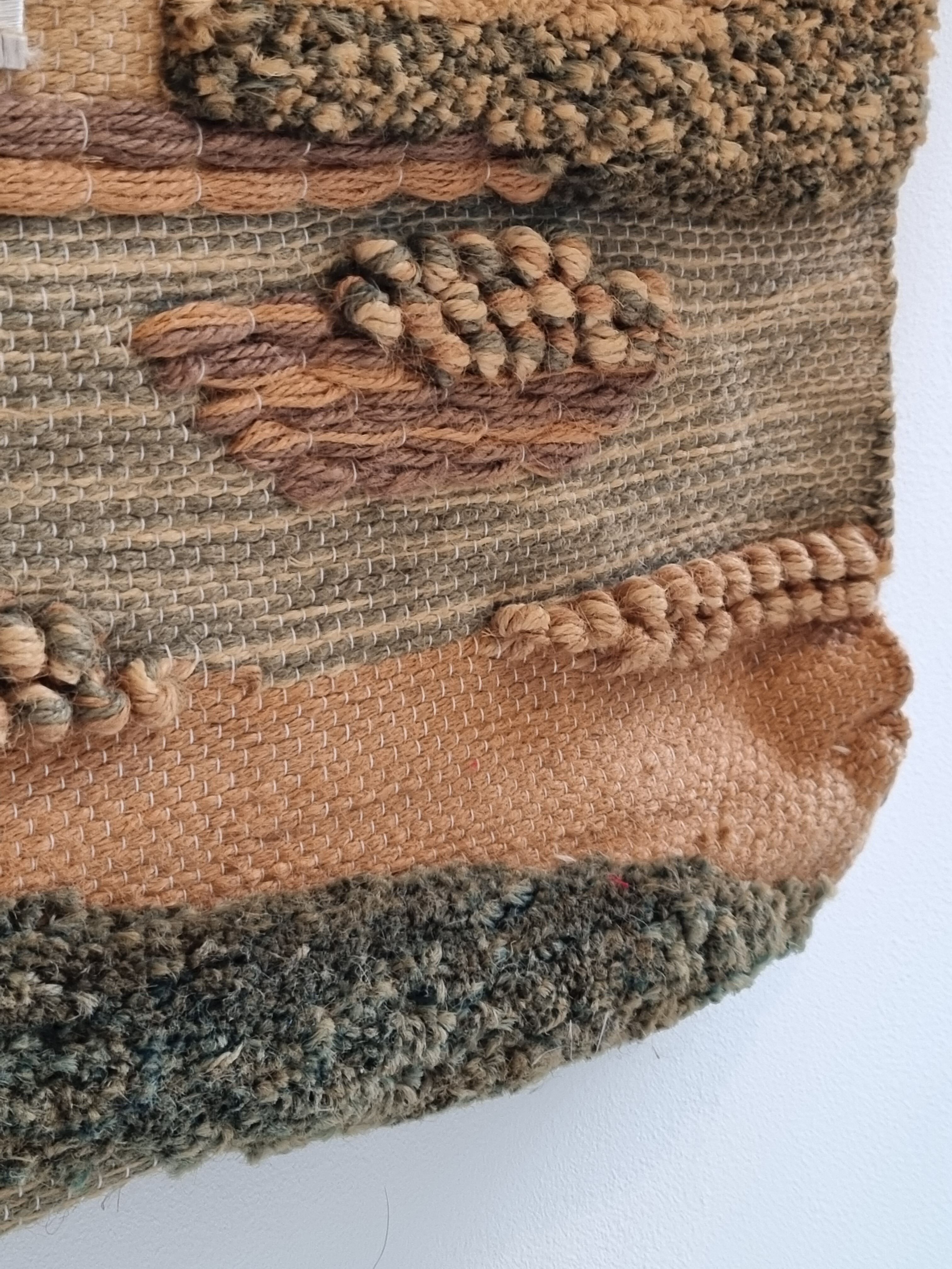 Weaving Vintage wool wall tapestry