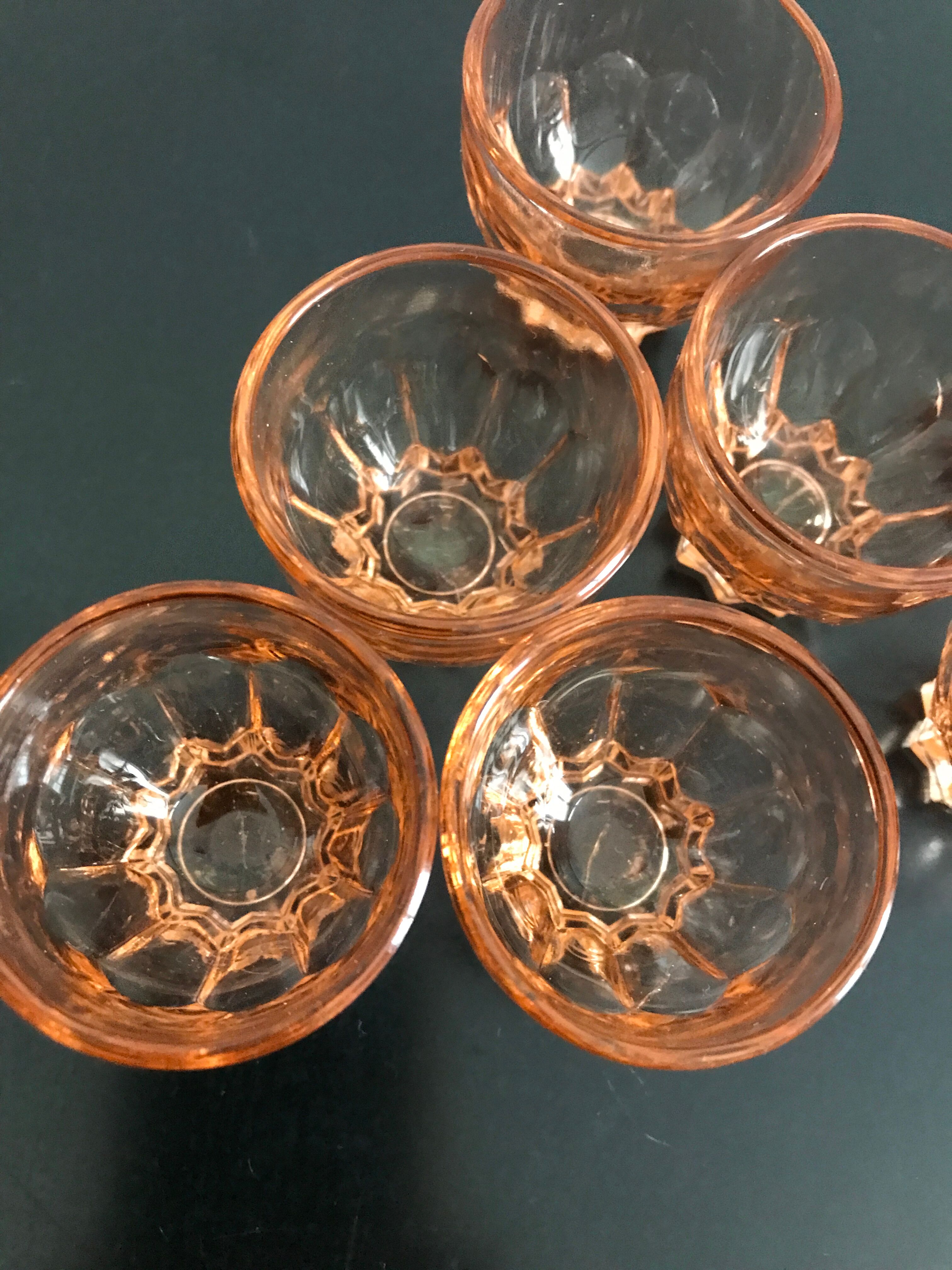 Rosaline vintage liquor service made in France 1950's