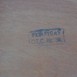 Set of 6 varnished bistro chairs