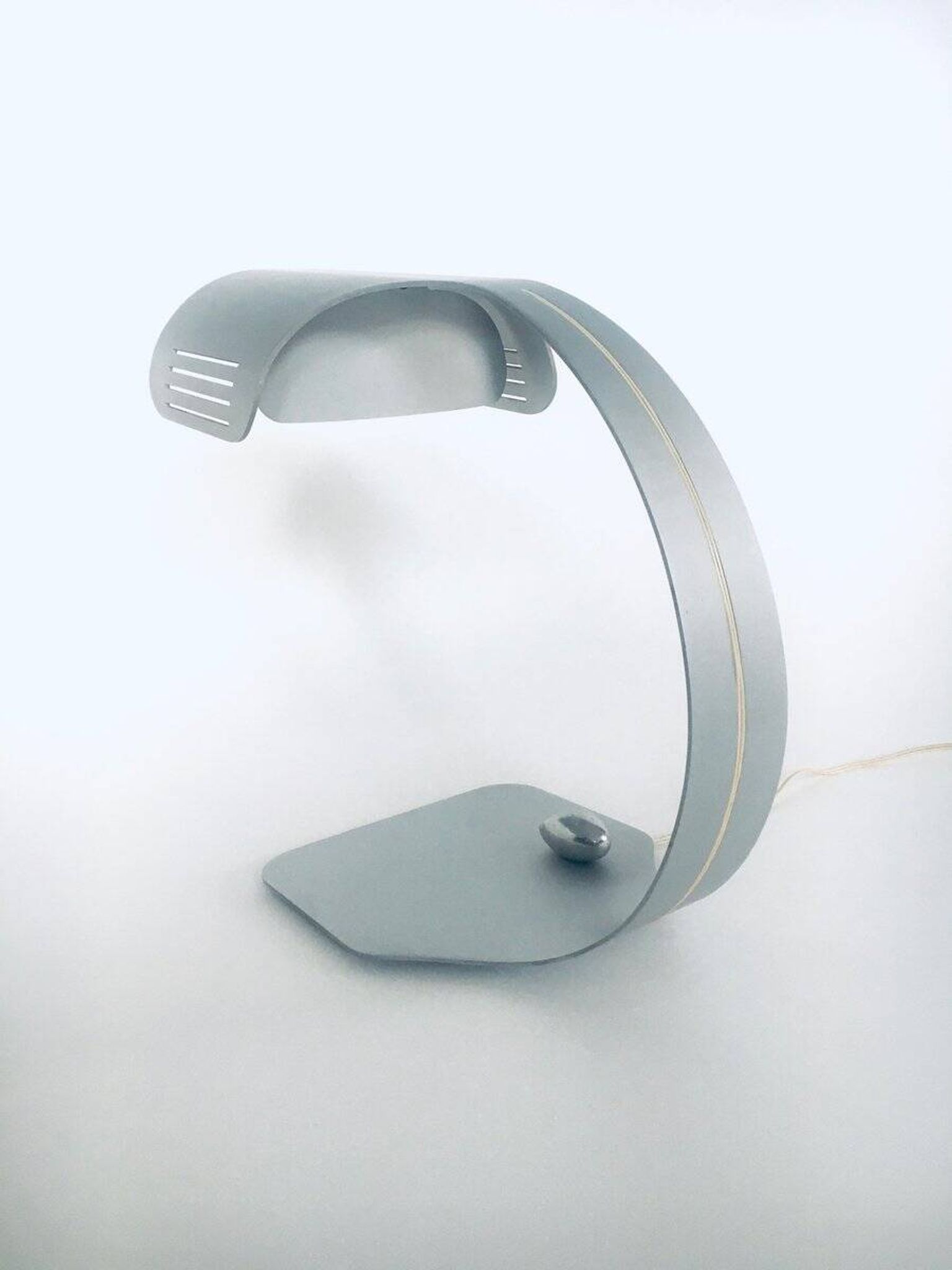 Aluminium Colomba Design Desk Lamp by Walter & Moretti, France, 1972
