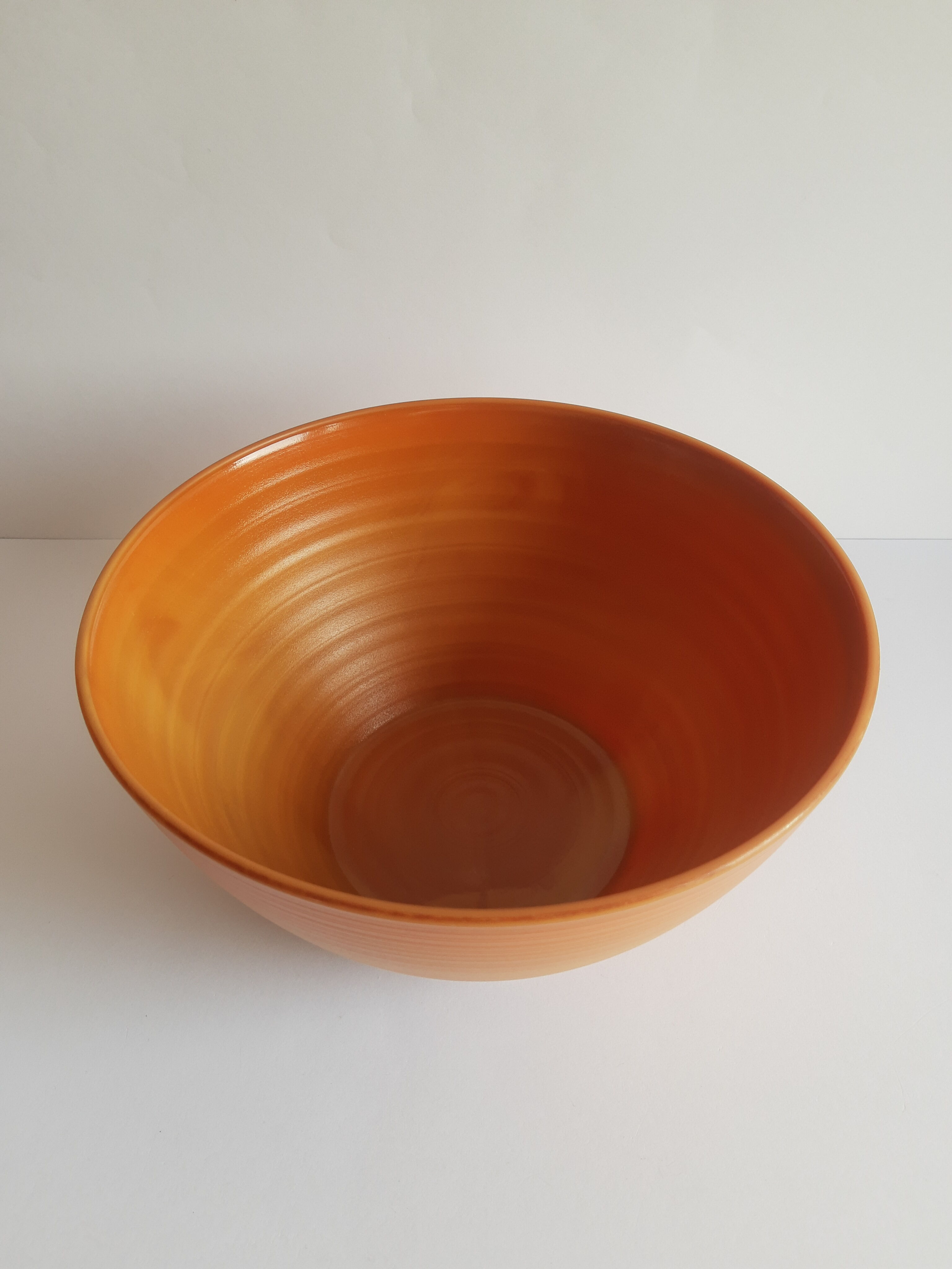 Vintage 70s Volcan brown opaline salad bowl