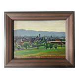 Swiss landscape painting 1950