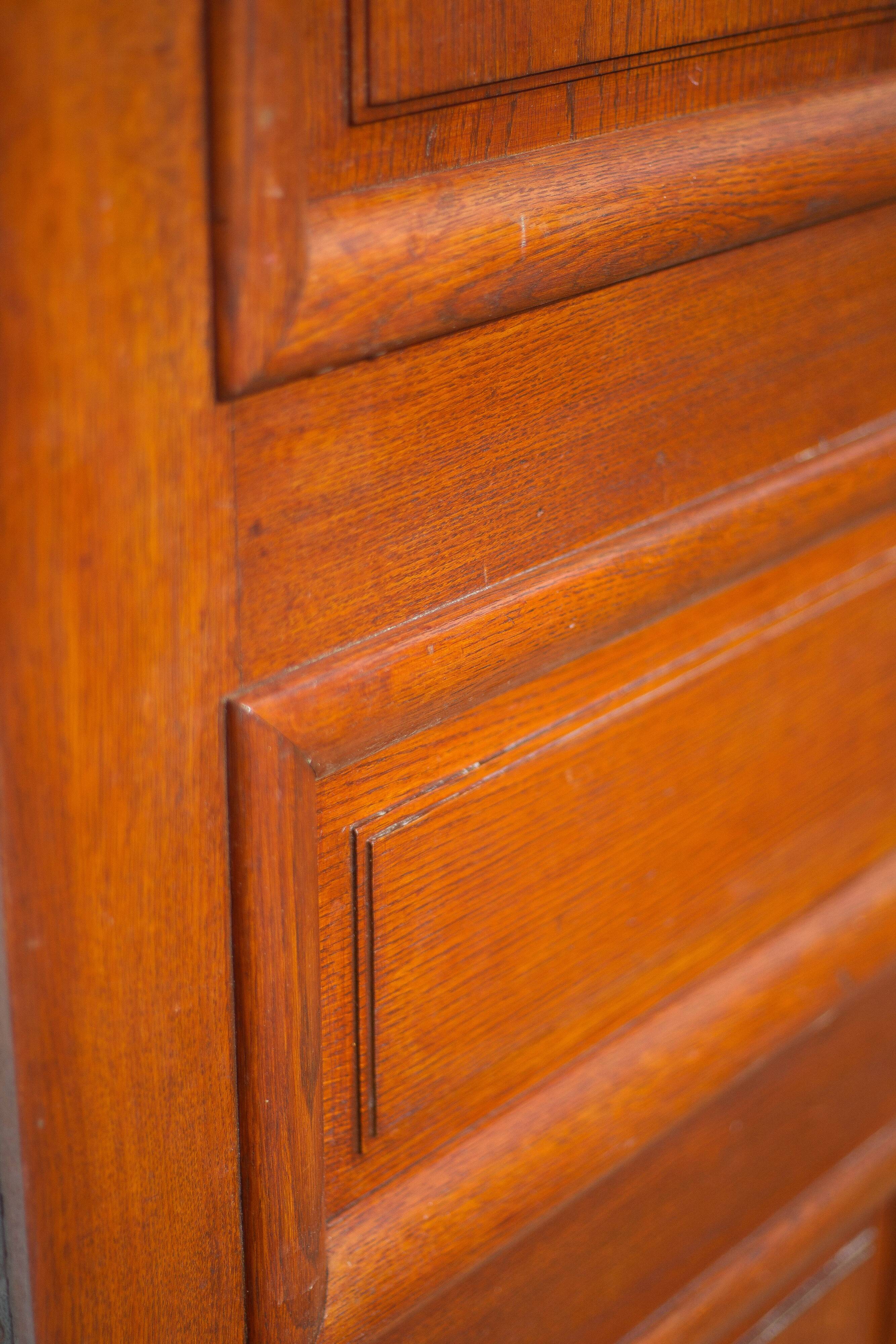 Old door, old wooden door, large vintage door, interior door, artisanal door, 50's