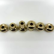 6 small brass candlesticks • Landskrona Mässing • Sweden • Circa 1978