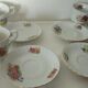 4 porcelain coffee cups on the theme of the 4 seasons