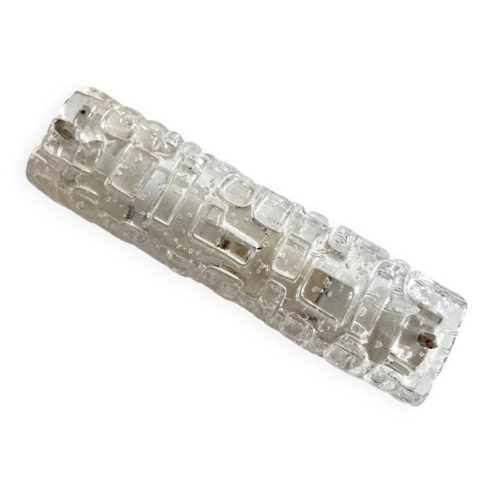 Mid-century modern brass and glass bubble table lamps by Richard Essig for Saku Leuchten, 1960s, set of 2