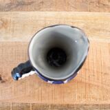 Vintage Ceramic Pitcher Vase, Handmade West German Pottery From The 1970s