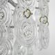 Small sparkling pendant light, chrome and crystal glass by Kinkeldey, Germany, 1970.