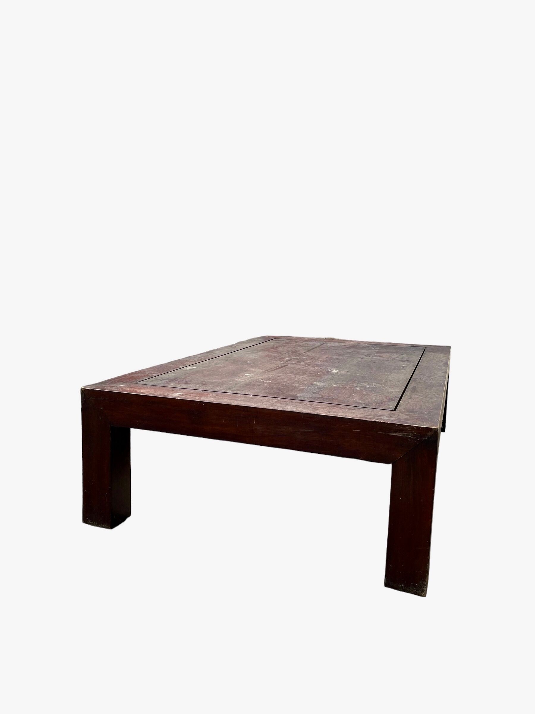 Solid teak coffee table