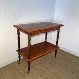Vintage wooden server with drawer
