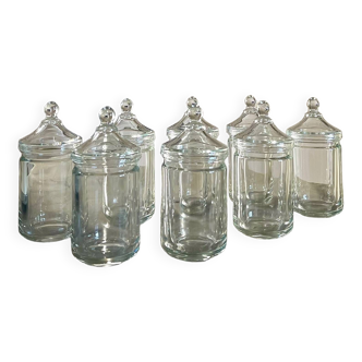 8 pots d’apothicaire