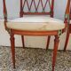 Paire de fauteuils art nouveau en acajou