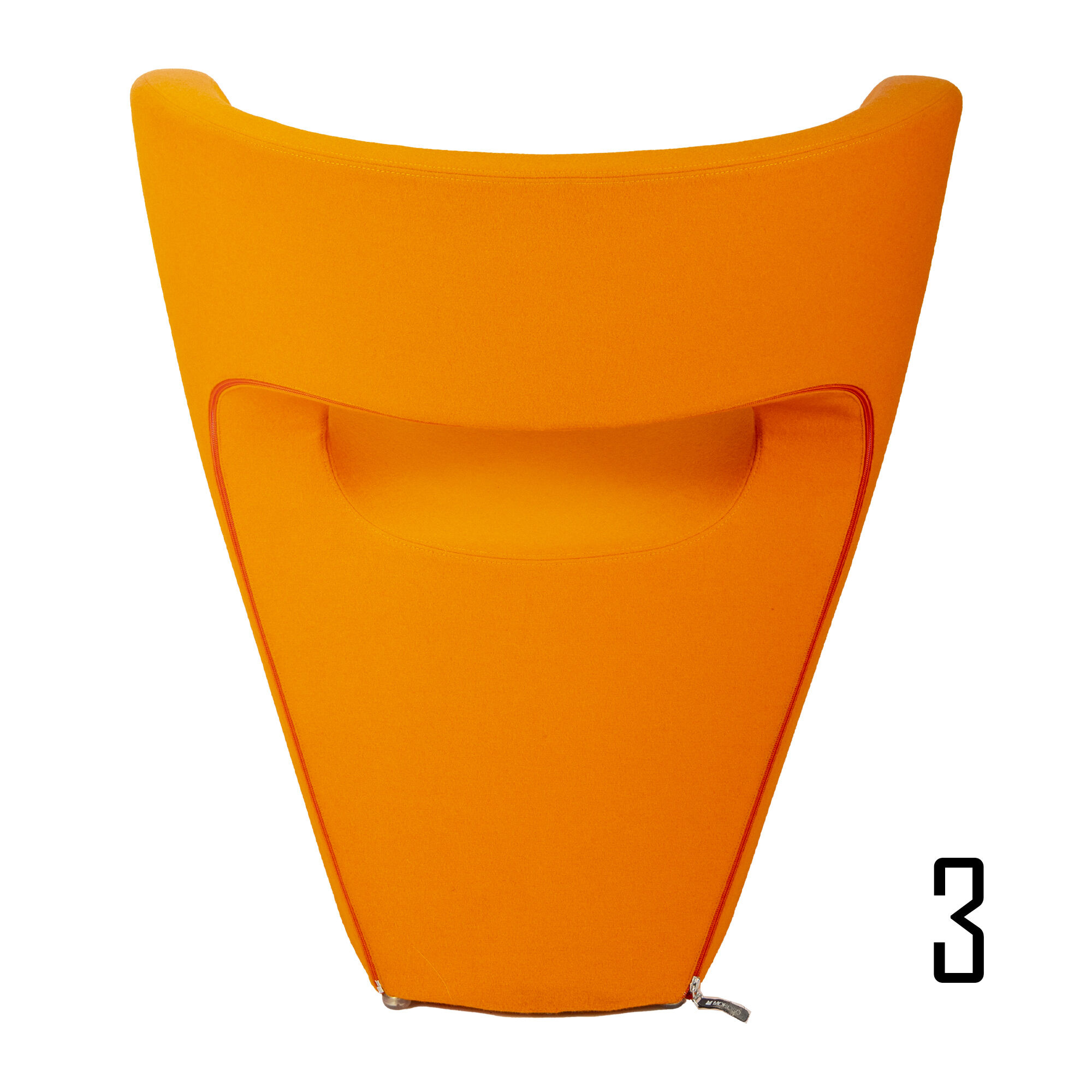 Orange Little Albert Armchair by Ron Arad for Moroso