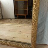 Large gold mirror Napoleon III style catering 76x130cm