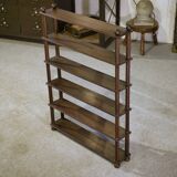 Beech shelf with ball feet, 1960s